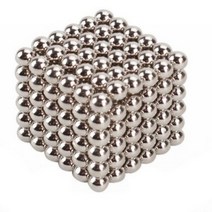 케이티알 자석큐브 5mm 216pcs 컬러블럭 네오큐브 자석볼, 실버