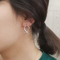 BNP 심플귀걸이 무니켈도금 독특한 패션 얇은귀걸이 리본귀걸이 가벼운귀걸이 큐티 데일리귀걸이