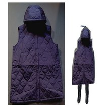 마후쿠 빅사이즈 패딩 후드 롱조끼ab6652