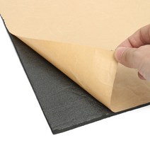 흡음패드 호환 자동차 방음 코 튼 고무 자기 접착제 거품 절연체 매트, 한개옵션0