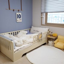 레이디가구 코코 스칸딕 원목 저상형 아기침대 데이베드, 달콤한 크림빵