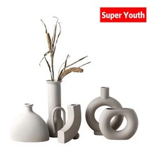 Super Youth 북유럽풍 홈장식 세라믹 꽃병, I