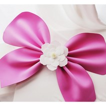 (완제품 12시주문시 당일출고)나비리본 발렌타인 장식리본 대왕리본 가게 인테리어 장식, 넓이15cm, 주황