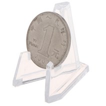 휴대용 접이식 이젤 1 5 10PCS 메달 동전 삼각형 브래킷 디스플레이 스탠드 수집품 이젤 배지 홀더 작은 라운드 박스 종이 클립, 01 1PC