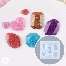 보석 팬던트 몰드 레진 아트 공예 재료 RM249