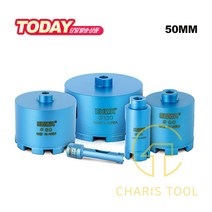 이화다이아몬드 석재용 앵글코아비트 EC 50mm 앵글코아 콘크리트 시멘트 벽 배관 아답터 핸드드릴 화강석 대리석 EHWA 카리스툴, 1개