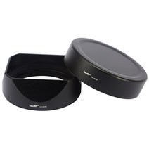 카메라 렌즈 마개 haoge 렌즈 후드 금속 사각 총검 fujifilm xf35mm f2 r wr xf23mmf2 r wr xc 35mm f2 lense with 렌즈뚜껑, 없음