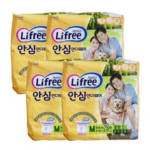라이프리 안심 언더웨어 성인용 기저귀 중형, 4개, 5개입
