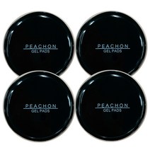 차량용 원형 논슬립패드 미끄럼방지 젤패드, 블랙 x 4개, 60mm, 1개