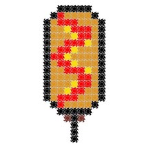 디폼블럭 디저트 만들기 일대일 도안 간식, 04.핫도그