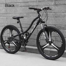 MTB 산악 자전거 산악자전거 입문용 가성비 24 인치 성인 남성 스타일 청소년 오프로드 여성 가변 속도 학생 초경량 운동 아웃도어 액티비티 활동 안전한 내구성, Black+24+21