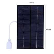 10W 5V 접이식 태양 전지 패널 ETFE 이중 방수 충전기 캠핑을 위 듀얼 USB Sunpwer 은행 팩, korea, 5W 5V