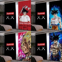 슈프림 홈인테리어 드래곤볼 커튼 블라인드 가리개커튼 4종