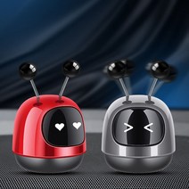 차량용 방향제 디퓨저 미니로봇 인테리어 캔들 차향수 새차선물 냄새제거, 블루