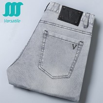 남자명품청바지 유러피언 라이트 캐쥬얼 Versatile DENIM PANTS Gray Black
