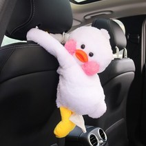 귀여운 티슈케이스 신기한 재밌는 소품 차량용 귀여운 플러시 동물 티슈 박스 자동차 서랍 휴대용 종이, 한개옵션1, 06 WHITE