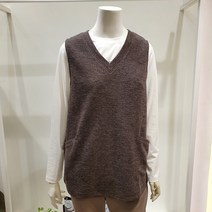 올리비아로렌 [백화점인기][브이넥 저지롱베스트] 레이어드 코디 & 체형커버룩으로 활용하기 좋은 아이템 VOBANXW9271