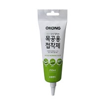 오공 친환경 수성 목공 나무 본드 접착제 250ml, 4개