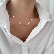 투에이치 변색없는 써지컬스틸 뱀줄 스네이크 레이어드 목걸이