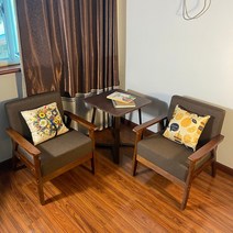 부부 티테이블 2인 사각 테이블 의자 세트 휴게실 베란다 발코니 원룸 테라스 안방, I