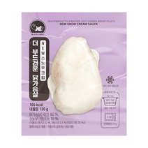 헬스앤뷰티 더 부드러운 닭가슴살 NEW 스노우크림 5팩, 130g