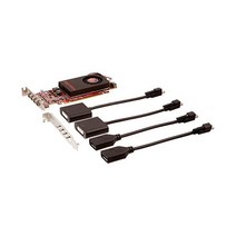 VisionTek 비전텍 제품 라데온 7750 SFF 2GBGDDR5 4M DirectX 11 OpenGL 싱글 팬 로우 프로파일 4X 미니DP 그래픽 카드 900798