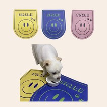 DND마켓 반려동물 식기 매트 식탁 패드 나파가죽 규조토 발매트 (주)존글로벌, 블루