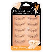 일본직발송 6. DIAMOND LASH (다이아몬드 러쉬) 오렌지 NO. 201 5쌍 B07K4C962L, One Size, One Color