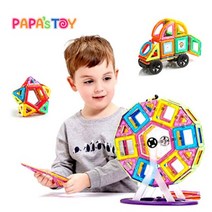 파파스토이 스마트맥 유아용 자석블럭 창의력증진 레귤러 164pcs
