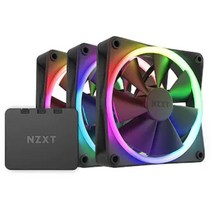 [NZXT] F120 RGB Matte Black (3PACK/Controller) [시스템쿨러/120mm]