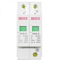 DC 12V 24V 500V 1000V 10KA 번개 서지 보호 장치 피뢰기 저전압 하우스 2 극 PV 광전지