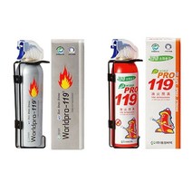 차량용 비상 소화기 자동차 간이소화기 소형 소화기거치대포함 차량용소화기/자동차소화기/비상용소화기/미니소화기, 1개[출고]_ef, 레드[선택]_ws