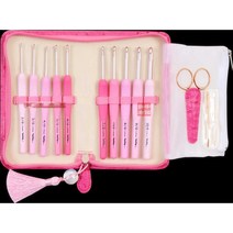 튤립 ETIMO ROSE에티모로제 그립 부착 코바늘 세트 TE, 울과 레이스 세트 플러스