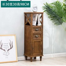 컨트리 인테리어 집게 미국 실목 서랍식 수납장 다층 코너장, C05-30x30빈티지블루 중간사이즈, T01-통