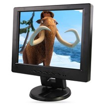노트북보조모니터 10-17 인치 LCD 모니터 데스크탑 컴퓨터 디스플레이 VGA 포트 블랙 화면, [03] 10 INCH 1366x768