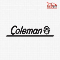 Coleman 1 로고 캠핑 차량용 스티커 주문제작 기스, 화이트_소형