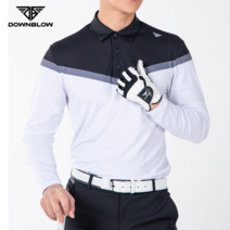 다운블로우 DB 다운블로우 남성 가슴배색 스판 긴팔티셔츠 5001-1M