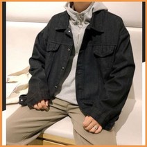 데님 자켓 남성 청자켓 오버 핏 트러커 워징 추천 옷 루즈 빅 사이즈 남자 아우터 룩 패션 룩북 트렌드 재킷 외출 유행 대학생 패셔니스타 남친 의상 외투 코디 의류 스타일 디자인 IS-DN10