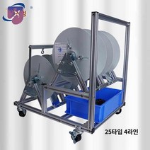 플라이어 릴 케이블 와이어 스트리핑 풀링기, 25타입 4라인