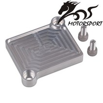 공회전 공기 제어 밸브 블록 오프 플레이트 혼다 호환 RSX /EP3 K20 스로틀 바디용, silver_4