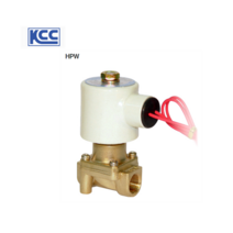 KCC정공(주) HPW154 (AC110V AC220V DC24V) 물용 공기에어용 솔레노이드밸브, AC110V(HPW154)