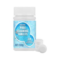 Multifunctional Swimming Pool Effervescent Tablets Cleaner for Spa Hot Tub Bathtubs Chlorine 100/50p, 01 100pcs