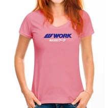 ORK WHEELS 일본 JDM 자동차 레이싱 티셔츠, 10 WoMen Deep pink_05 L