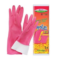 라텍스 생 주방 대형 피부보호 골드 고무장갑 조리용 다목적, 1, 본상품선택