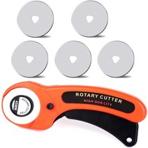 원형칼 로타리 커터 블레이드 패브릭 원형 커팅 패치 워크 가죽 공예 칼 바느질 도구, [02] as picture