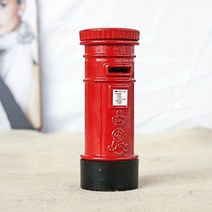 골동품 인테리어 수집용 빈티지 디자인 영국 유럽 버스 자동차 모델 미니어처 레드 그린, 사서함