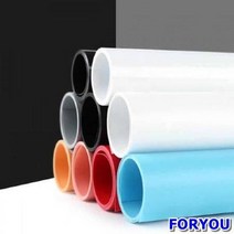 ForU197 PVC 배경지 스튜디오 촬영용 사진배경 촬영롤스크린 촬영배경지 두꺼운비닐, 화이트-120*200
