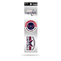 Rico Industries NHL 뉴저지 데빌 3피스 레트로 스피릿 데칼, Washington Capitals