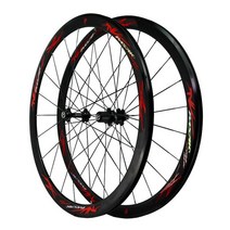 카본휠셋 로드 알로이 디스크 pasak 700c wheelset road bike 바퀴, 블랙 허브 레드