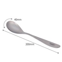 아웃도어 식기세트 티타늄 스푼 칼 붙이 초경량 저녁 식사 스푼 캠핑 실버웨어 162, 숟가락